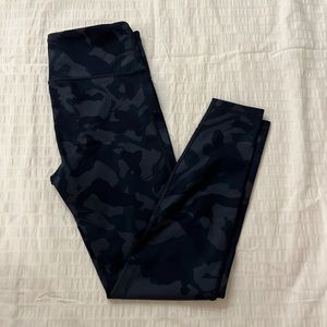 blue camo gap fit leggings